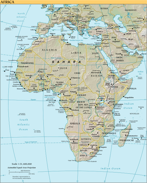 map of african countries with capitals. Capitals,africa map